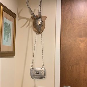 Hobo silver small crossbody